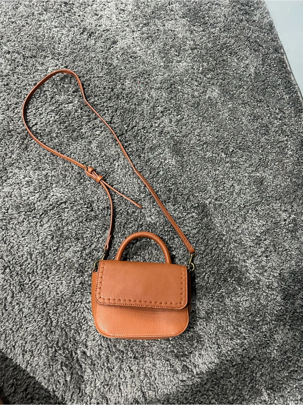 Universal Thread Tan Mini Crossbody Top-Handle Bag
